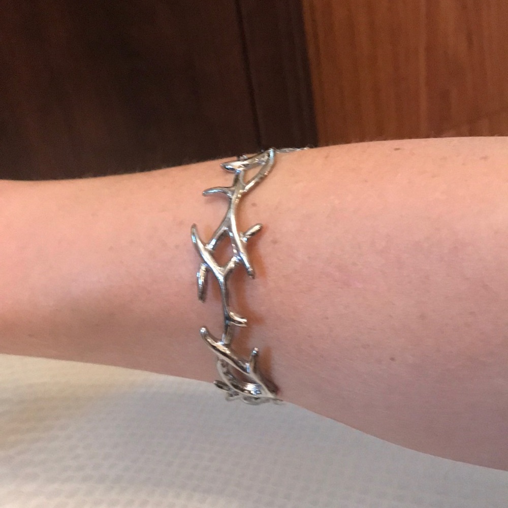 House of Harlow sterling antler bracelet